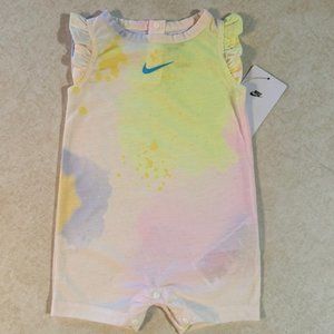 NWT Nike Tie Dye 1 piece Romper 6 month